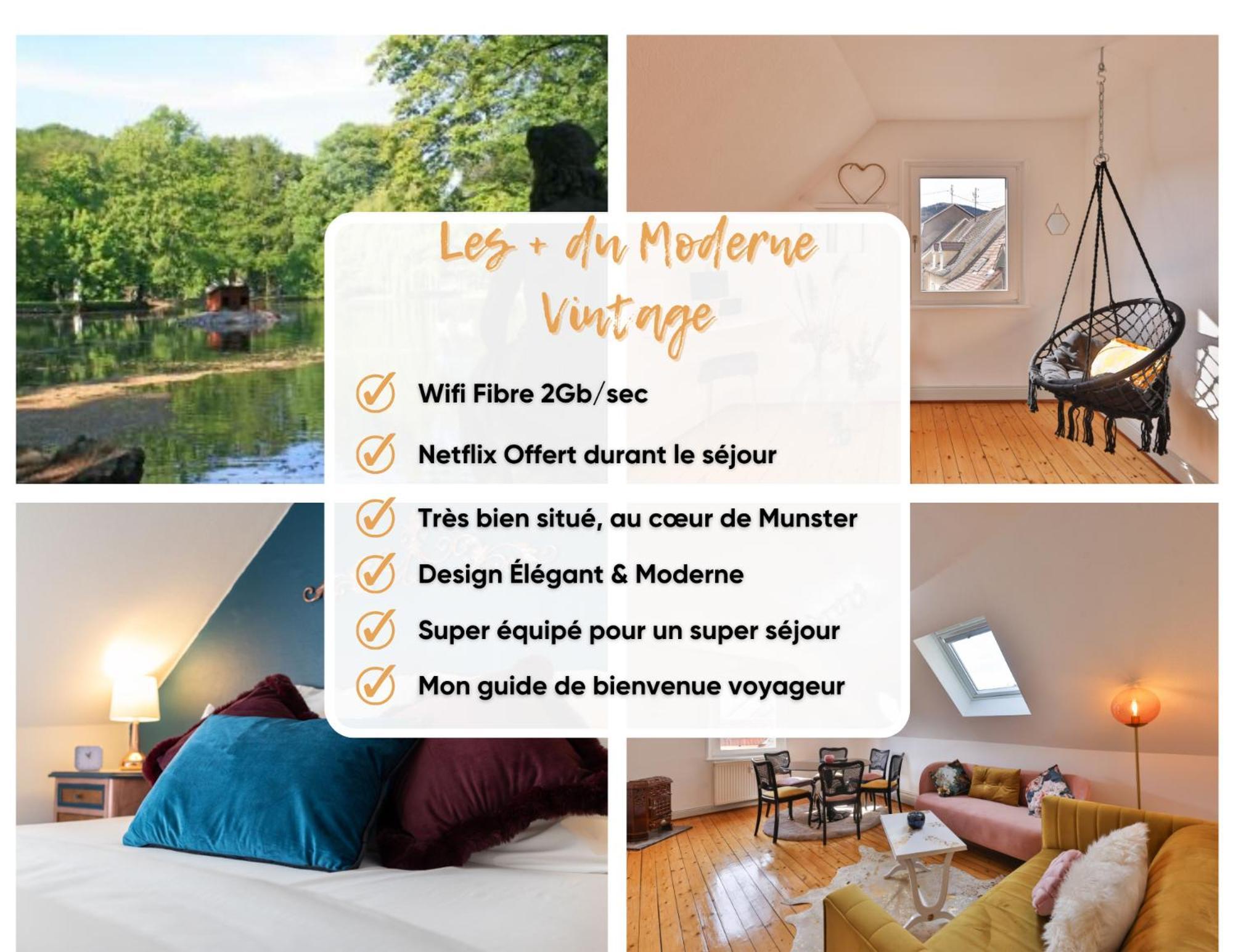 Le Moderne Vintage Hyper Centre,3 Chambres, Neuf Au Calme, 3 Etoiles Munster  Luaran gambar